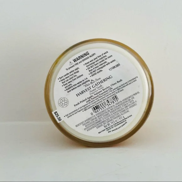 Bath and Body Works BBW Harvest Gathering Candle Rare - Picture 3 of 3